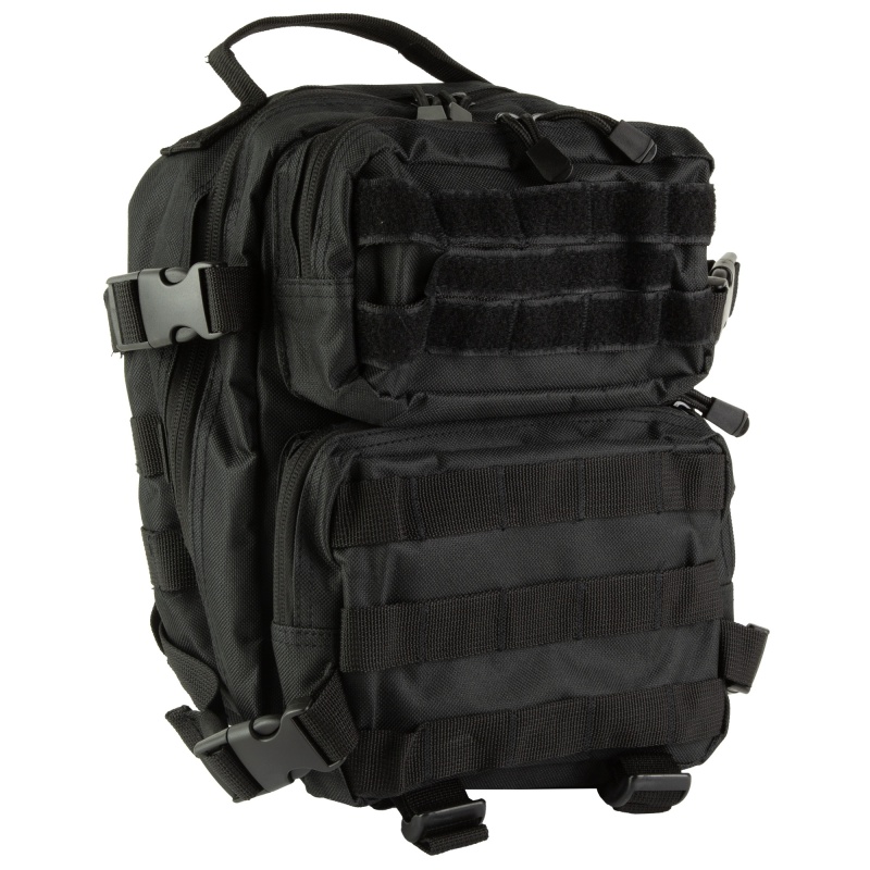 Ncstar, Every Day Pack, Backpack, 12.5"X11.5"X3" Main Compartment, Black, Two Small Compartments With Four Cinch Straps, Molle Webbing, Adjustable Bottom Straps