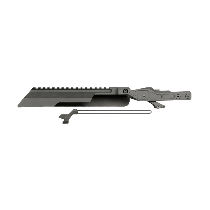 Midwest Industries, Alpha Ak Railed Top Cover/Dust Cover, Fits Most Akm Pattern Rifles, Only Compatible With Midwest Alpha Series Handguard, Black
