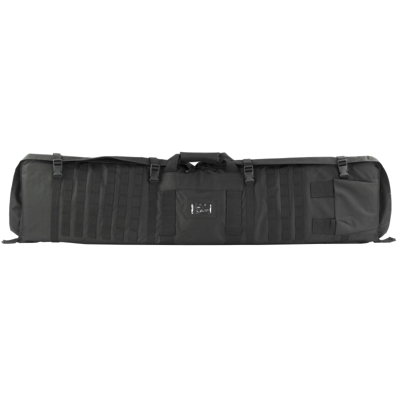 Ncstar, Rifle Case Shooting Mat, 48" Rifle Case, Unfolds To 66" Shooter's Mat, Nylon, Black, Exterior Pals Webbing, Includes Backpack Shoulder Straps