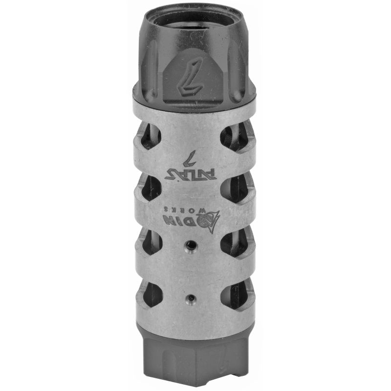 Odin Works, Atlas 7, Muzzle Brake, For .30 Cal Or 7.62Mm Calibers, 5/8X24 Threaded, Stainless Steel