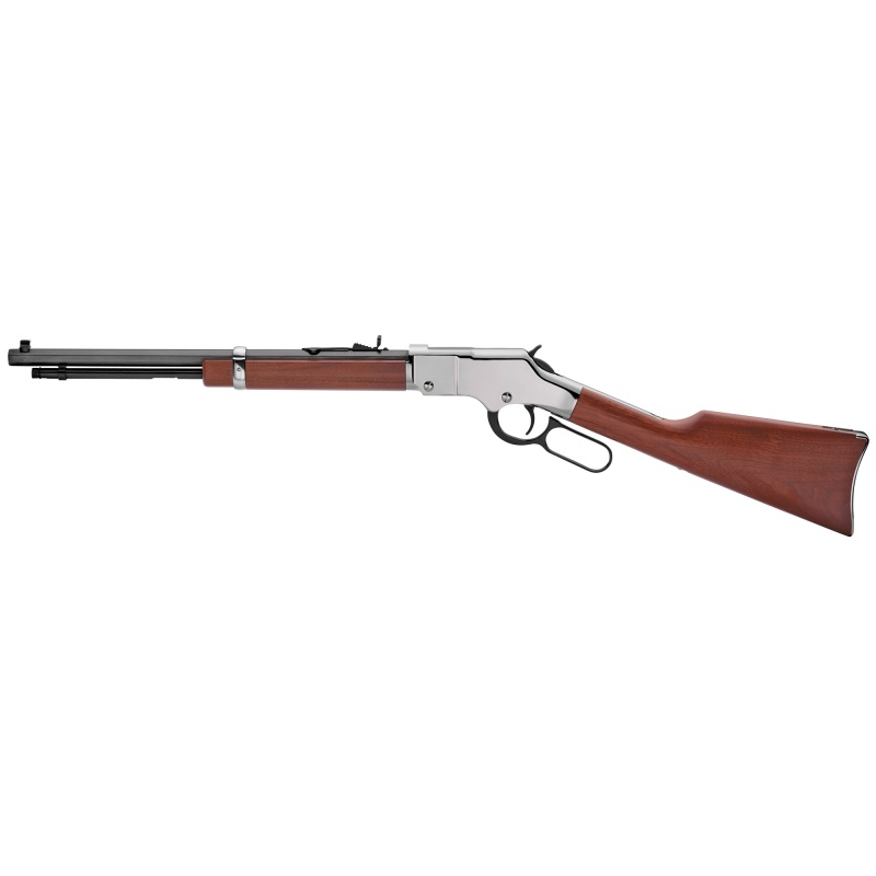 Henry Repeating Arms, Golden Boy Silver Compact, Lever Action, 22 Lr, 17" Octagon Barrel, 12 Rounds, Adjustable Sights