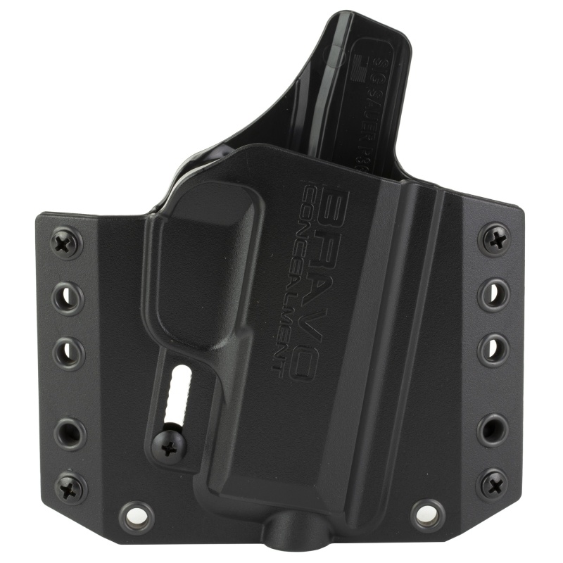 Bravo Concealment, Bca, Owb Concealment Holster, 1.5" Belt Loops, Fits Sig Sauer P365, Right Hand, Black, Polymer