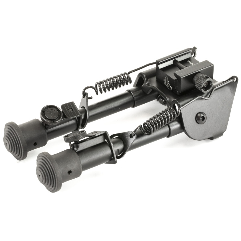 Leapers, Inc. - Utg, Tactical Op Bipod, Fits Picatinny Rail Or Swivel Stud, 6.1" - 7.9", Swat/ Combat Profile With Adjustable Height, Black