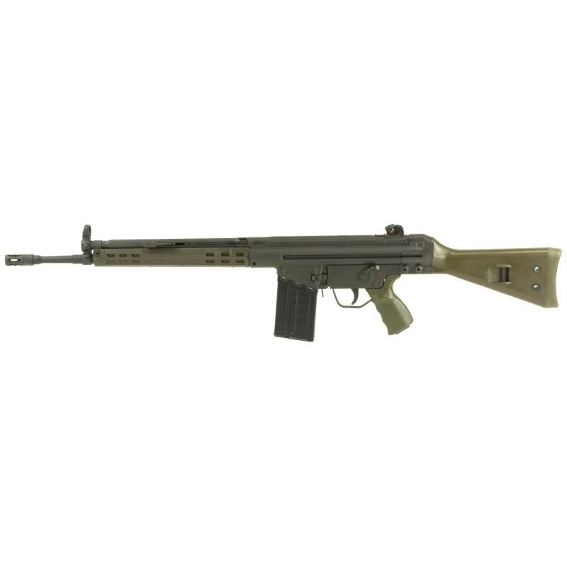 Ptr Industries, Ptr-91 Gi, Semi-Automatic Rifle, 308 Winchester, 18" Barrel, Parkerized Finish, Green Furniture, 20 Rounds, Metal Lower, Removable 5/8X24 Flash Hider, 1 Magazine