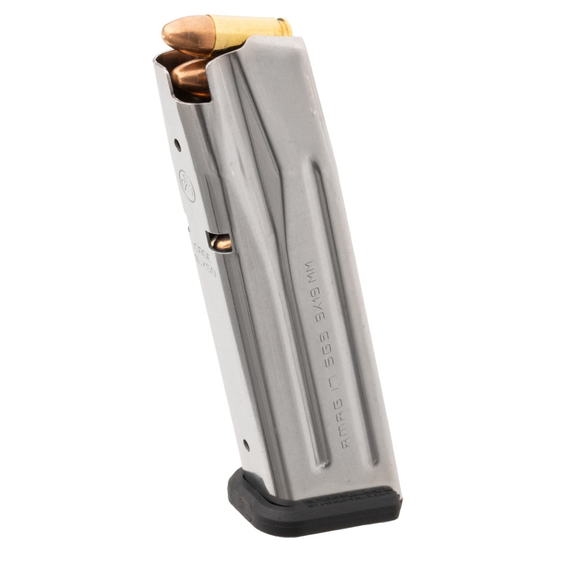 Magpul Industries, Magazine, Amag 17 Sg9, 9Mm, 17 Rounds, For Sig P320, Stainless Steel Finish, Silver