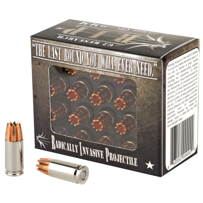 G2 Research, Rip, 9Mm, 92 Grain, Lead Free, 20 Round Box, California Certified Nonlead Ammunition