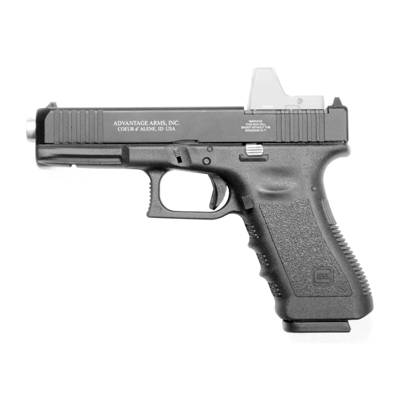 Advantage Arms, Conversion Kit, 17-22G4mod-Ca, 22 Lr, 4.49" Barrel, Fits Glock 17/22 Gen 4, Optics Ready, Matte Finish, Black, Fixed Sights, 10 Rounds, 2 Magazines, Includes Range Bag