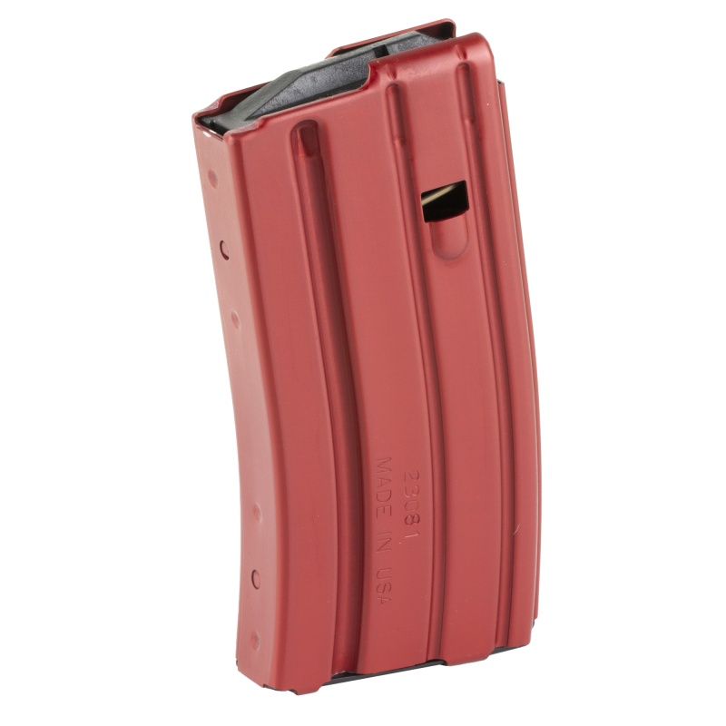 Duramag, Magazine, 223 Remington/5.56 Nato/300 Blackout, 20 Rounds, Fits Ar-15, Black Agf Follower, Aluminum, Red