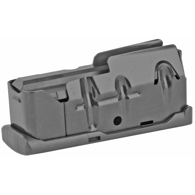 Savage Arms, Magazine, Bottom Release, Long Action, 25-06 Remington/270 Winchester/30-06 Springfield, 4 Rounds, Fits Model 110 - Except Apex , Engage, Hog Hunter, Ultralite & 110 Lw Storm, Matte Blued Finish
