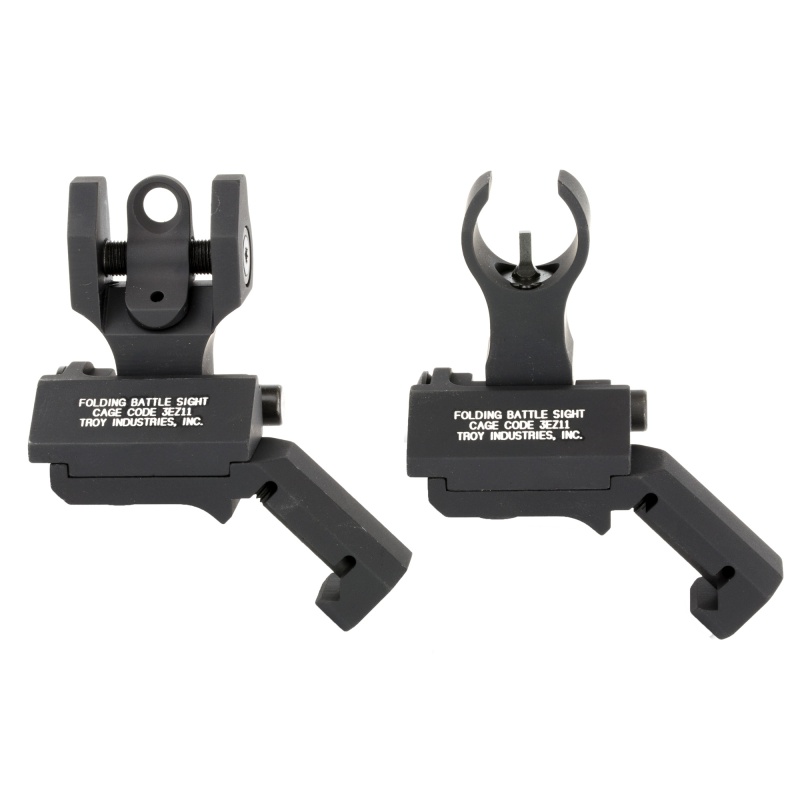 Troy Industries, 45 Degree Battle Sight, Fits Picatinny, Black, Hk Front Sight And Round Rear