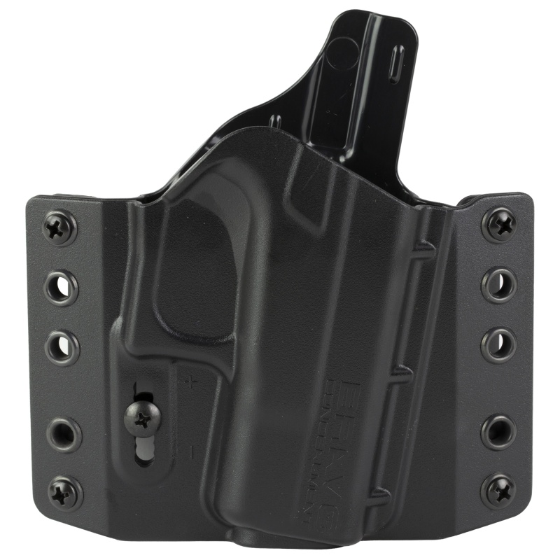 Bravo Concealment, Bca, Owb Concealment Holster, 1.5" Belt Loops, Fits Glock 42, Matte Finish, Black, Polymer Construction, Right Hand