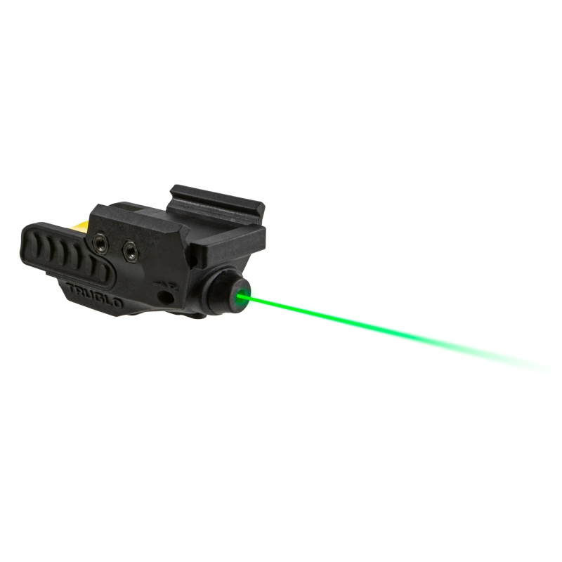 Truglo, Sight-Line, Laser Sight, Matte Finish, Black, Green Laser, Fits Most Pistol Rails - Fits Picatinny/ Weaver-Style And Many Other Pistol Rails
