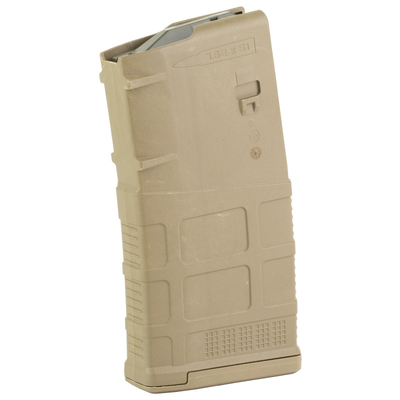 Magpul Industries, Magazine, Pmag 20 Lr/Sr Gen M3, 308 Winchester/7.62 Nato, 20 Rounds, Fits Dpms/Sr25/Larue Obr, Coyote Tan