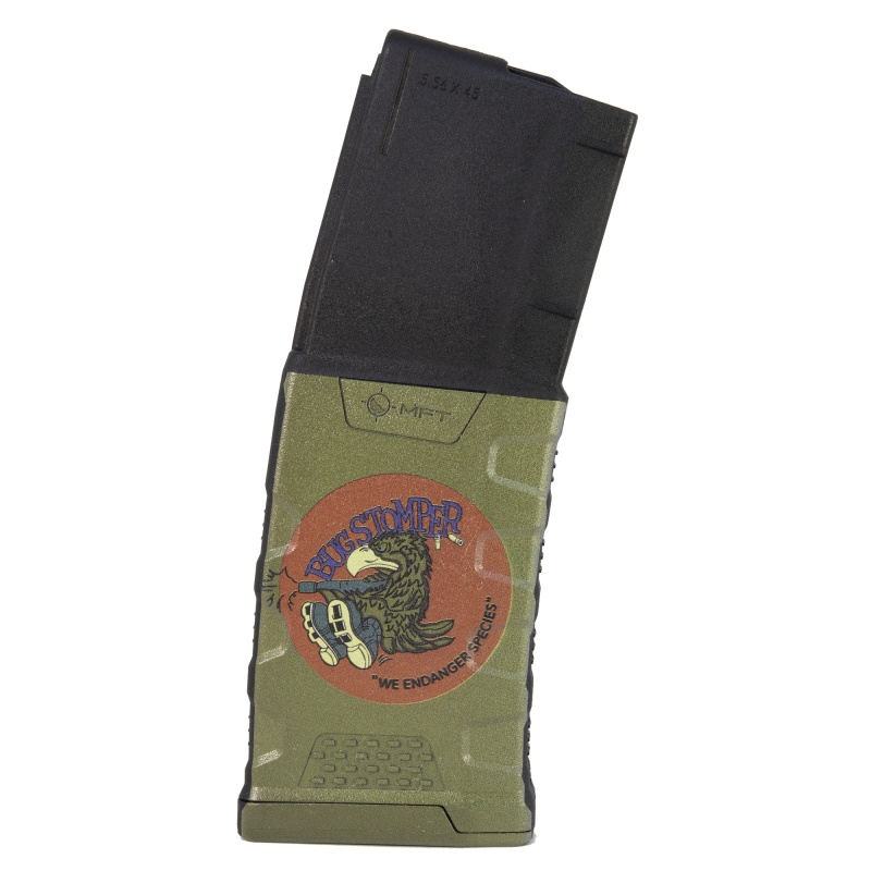Mission First Tactical, Magazine 30 Rounds, 223 Remington/5.56 Nato, Alien Bug Stomper Edition, Fits Ar-15