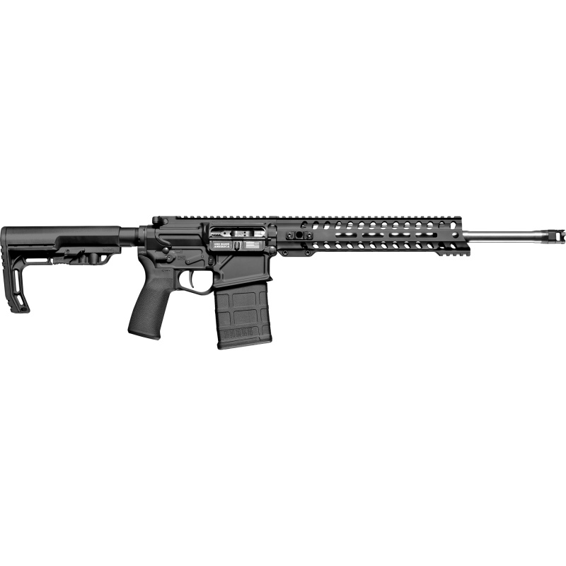 Patriot Ordnance Factory, Rogue, Semi-Auto, 308 Winchester/7.62 Nato, 16.5" 1:8 Stainless Match-Grade Barrel, Black, Mft Grip And Stock, 20Rd, 11" Mlok Renegade Rail, Single Port Micro-B Muzzle Brake, Mil-Spec Trigger, 1 Magazine