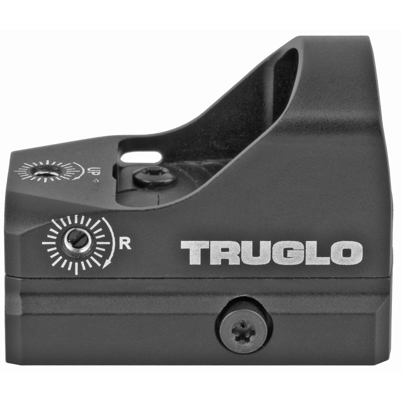 Truglo, Tru-Tec Micro Red Dot, 1X23, 3Moa, 23Mm X 17Mm Multi-Coated Objective Lens, Matte Black, Hardshell Cover, 45 Degree Offset Mount, And Cr2032 Battery Included