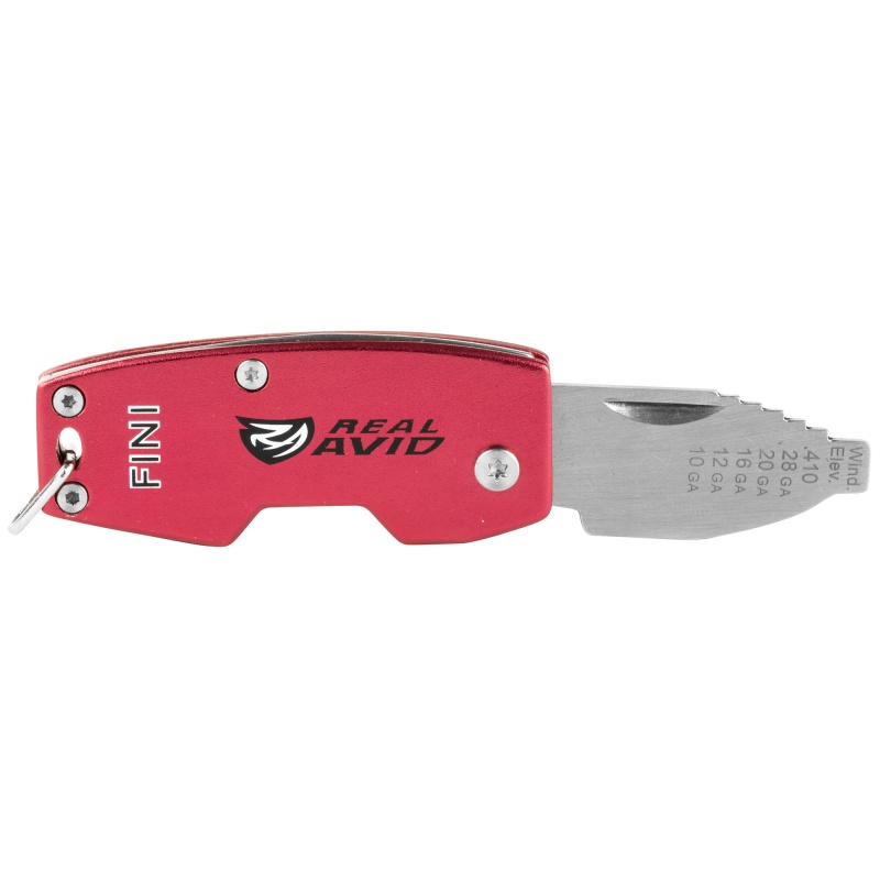 Real Avid, Fini, Tool, Choke Wrench, Fits .410, 28, 20, 16, 12, 10 Ga, Red Finish With Stainless Steel Blade