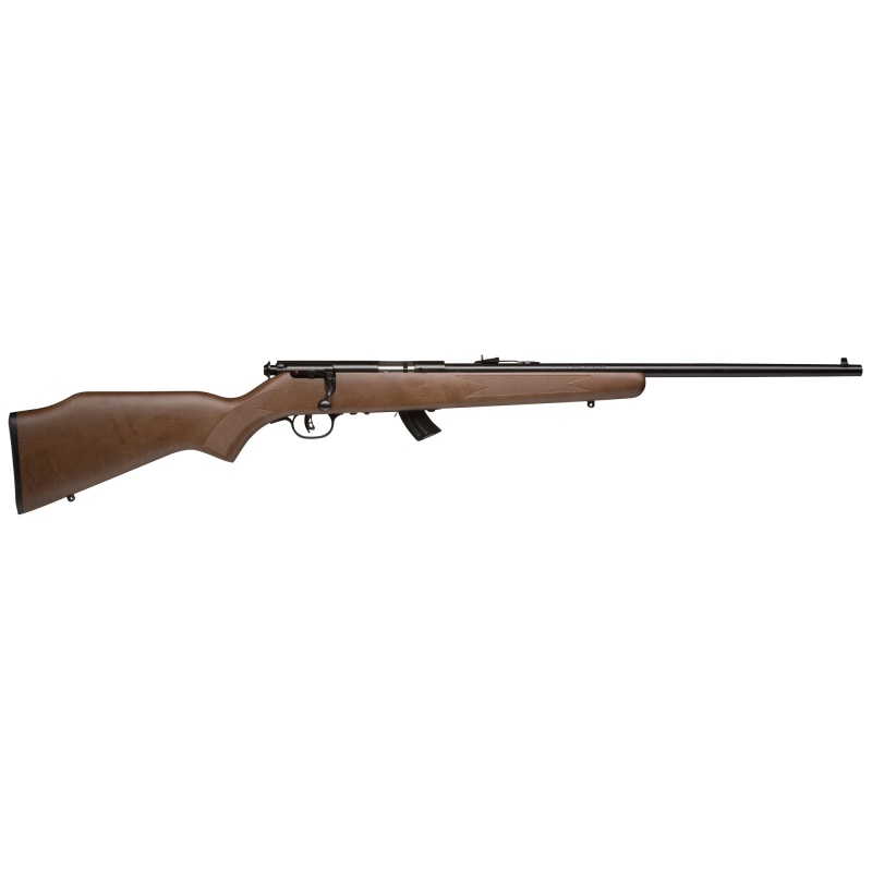 Savage Arms, Mkii-G, Bolt Action Rifle, 22Lr, 20.75" Barrel, Matte Finish, Black, Wood Stock, Adjustable Sights, Accutrigger, 10 Rounds
