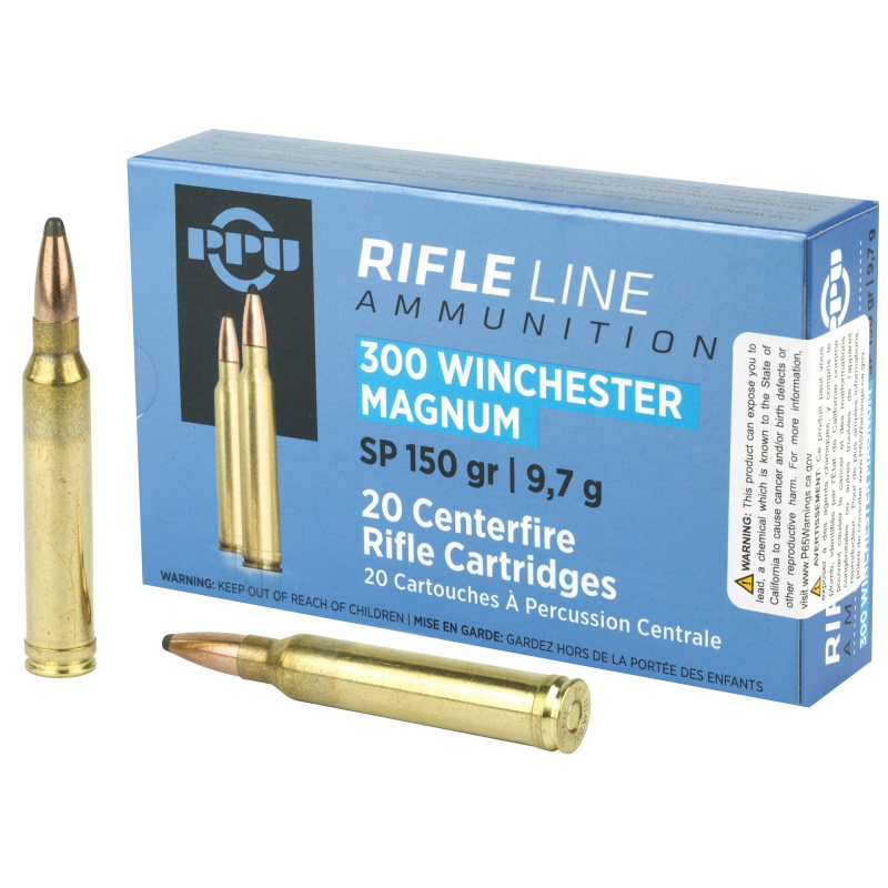 Prvi Partizan 300 Win 150 Grain Soft Point Rifle Ammunition