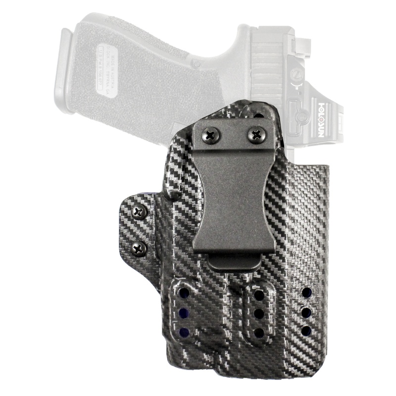 Desantis Gunhide, Persuader, Inside Waistband Holster, Fits Glock 19/23/32/45/19X/19 Gen 5 Tlr-7A, Kydex Construction, Carbon Fiber Finish, Black, Right Hand