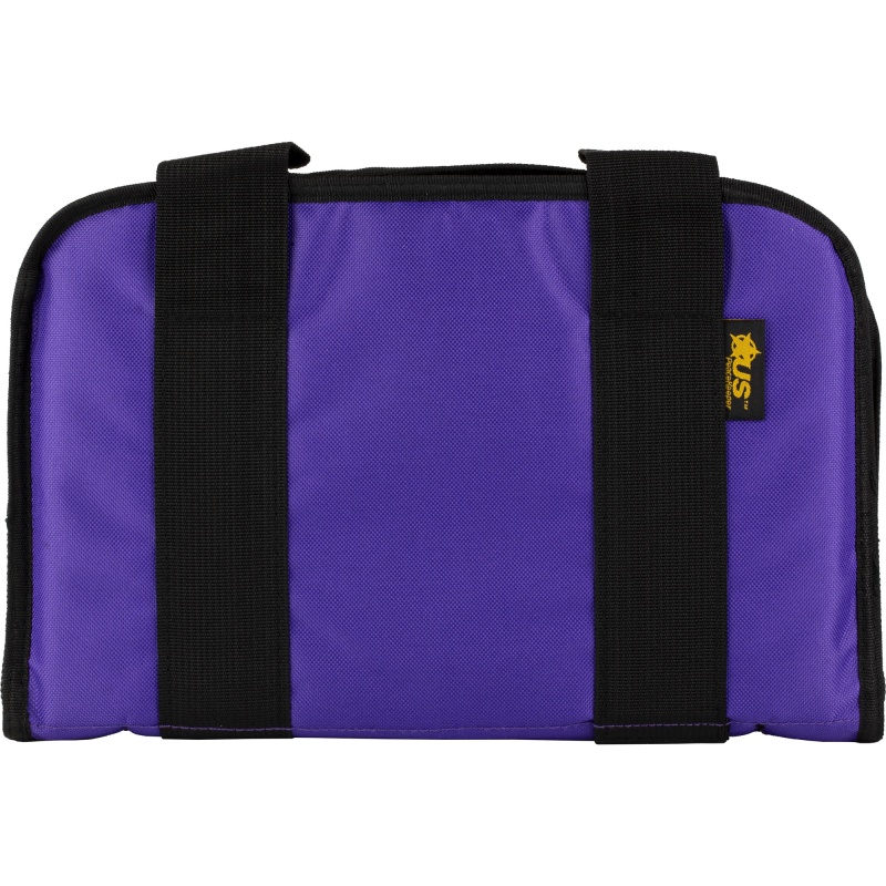 Us Peacekeeper, Attache, Pistol Case, 12.5"X6.5", 600 Denier Polyester, Purple