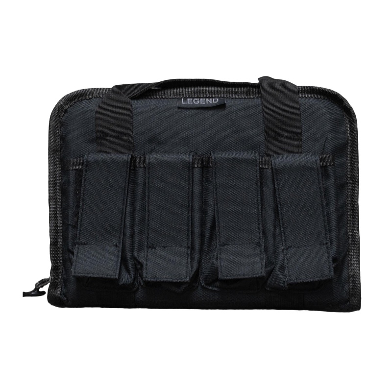 Legend Outdoor Gear, Pegasus Tactical Pistol Case, Polyester Construction, 12.5"X1.5"X8", Black