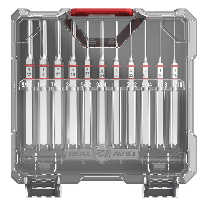 Real Avid, Accu-Punch, 11 Piece Punch Set, Includes Case