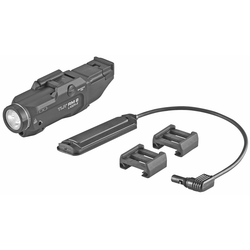 Streamlight, Tlr Rm 2 Laser, Tac Light W/Laser, 1,000 Lumens, Black, Includes Tail Cap Switch, Remote Pressure Switch, Mounting Clips, Key Kit