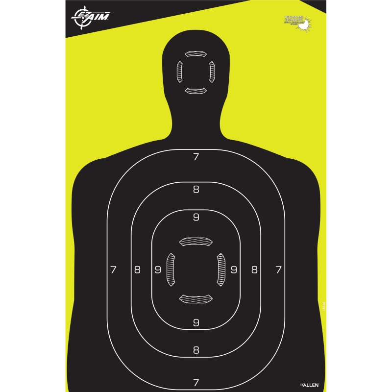 Allen Company, Ez Aim Non-Adhesive, Silhouette, 12"X18", 5 Pack