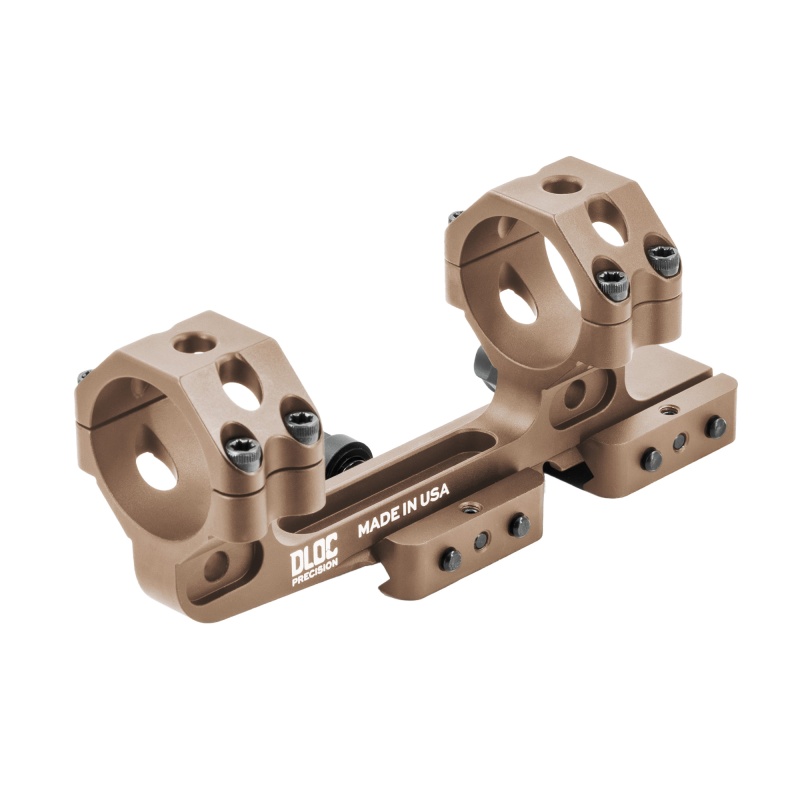 Dloc Precision, Cantilever Scope Mount, 34Mm, 1.63" Height, Hardcoat Anodized Finish, Tan, Fits Picatinny