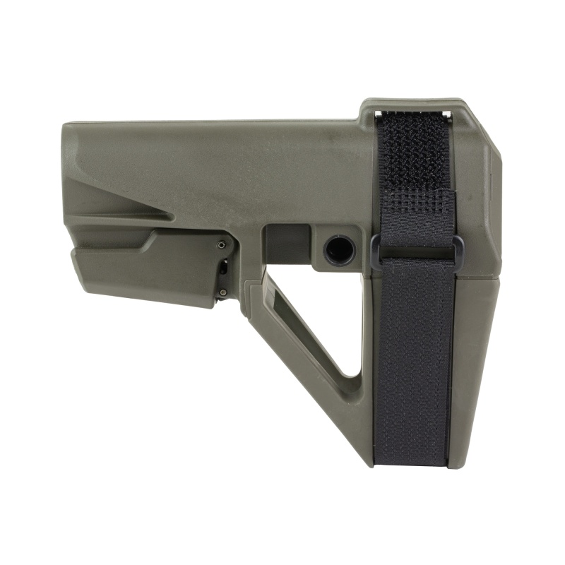 Sb Tactical, Sba5, Pistol Stabilizing Brace, Fits Ar Carbine Extension, Olive Drab Green, 5 Position Adjustable, Includes Adjustable Nylon Strap