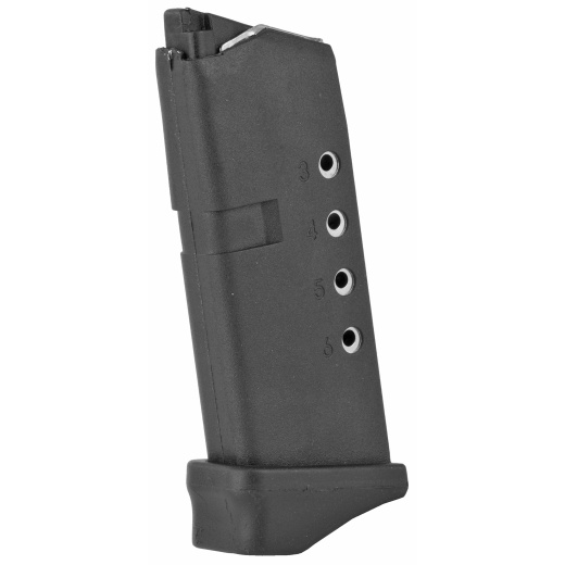 Promag Industries, Magazine, 9Mm, 6 Rounds, Fits Glock 43, Polymer, Black