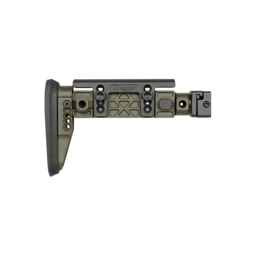 Midwest Industries, Alpha Side Folding Stock, Fits Ak47 And Other Firearms With 1913 Picatinny Stock Adapter, Matte Finish, Olive Drab Green