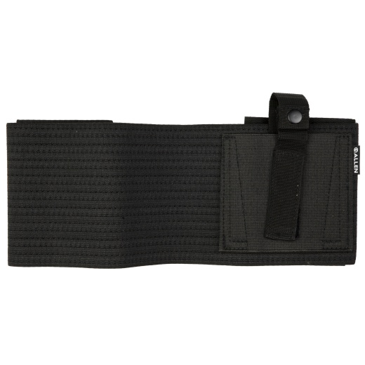 Allen Company, Hideout, Belly Band Holster, Fits 46"-60" Waist, Compatible With Most Concealed Carry Handguns, Elastic And Nylon Construction, Snap Closure, Matte Finish, Black, Ambidextrous