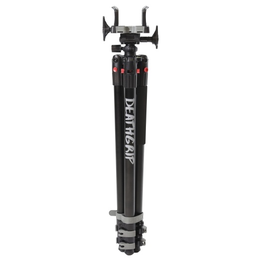 Bog, Deathgrip Tripod, Aluminum Construction, Matte Finish, Black, Includes Adjustable Deathgrip Clamp