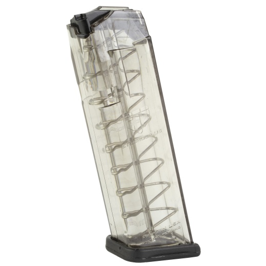 Elite Tactical Systems Group, Elite Tactical Systems Group, Magazine, 9Mm, 10 Rounds, Fits Glock 17/19/26, All Generations, Polymer, Clear