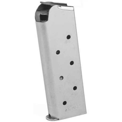 Colt's Manufacturing, Magazine, 45Acp, 7 Rounds, Fits 1911 Officers/Defender, Stainless