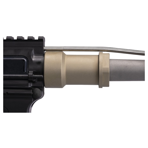 Q, Honey Badger Barrel Nut, Fits Honey Badger/Ar-15 Upper Receivers, Clear Anodized Finish, Gray