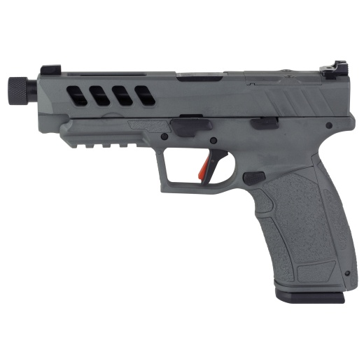 Tisas Usa, Px-9 Gen 3 Tactical Night Stalker, Striker Fired, Semi-Automatic, Polymer Frame Pistol, Compact, 9Mm, 5.1" Threaded Barrel, 1/2X28, Night Stalker Finish, Trigger Safety, Fiber Optic Front Sight, Optic Ready, 20 Rounds, 2 Magazines, (1) 20-Round & (1) 18-Round, Interchangeable Back Straps And Side Panels, Right Hand