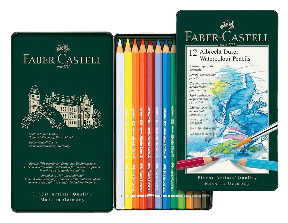  Faber-Castell How to Rainbow Watercolor Pencils Set