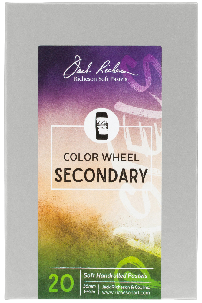 Richeson Soft Handrolled Pastels Set Of 20 - Color: Color Wheel Secondary