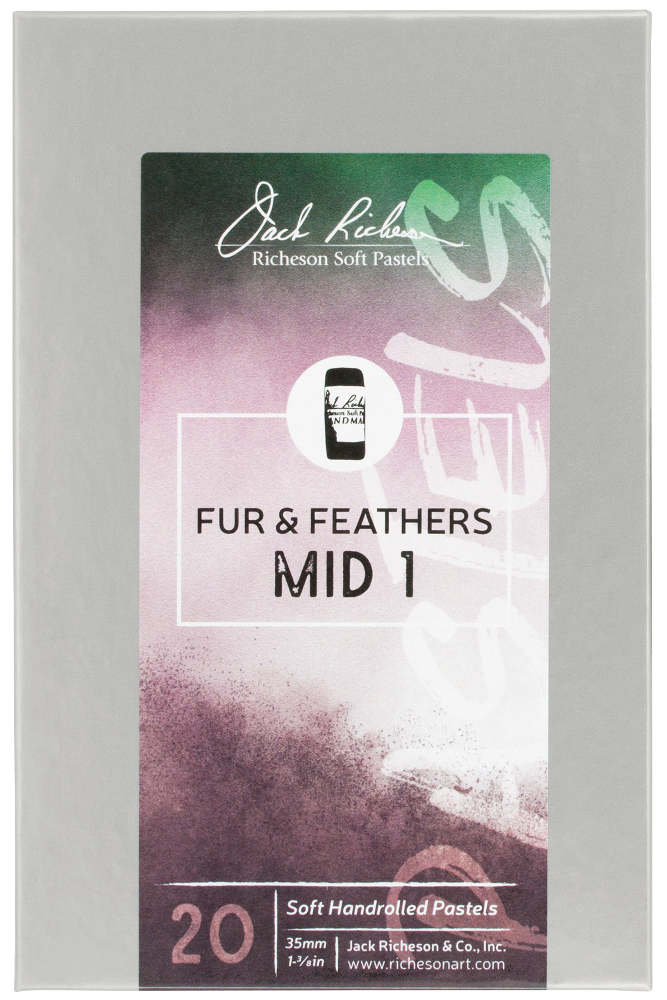 Richeson Soft Handrolled Pastels Set Of 20 - Color: Fur And Feathers Mid 1