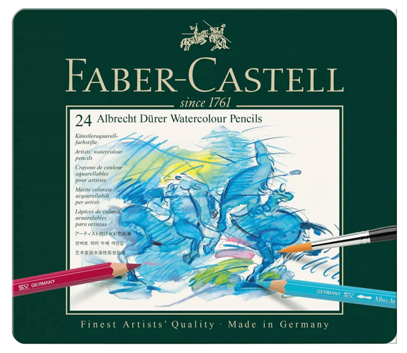 Faber-Castell Albrecht Durer Artists' Watercolor Pencil Metal Tin Of 24