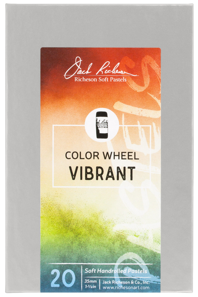 Richeson Soft Handrolled Pastels Set Of 20 - Color: Color Wheel Vibrant