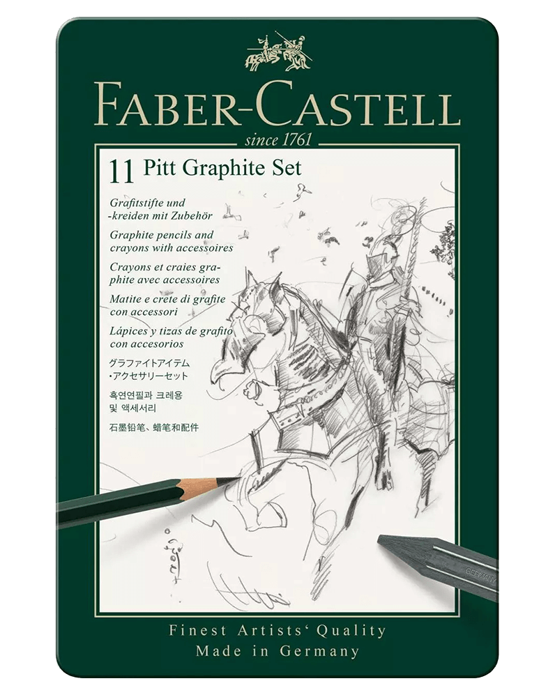 Faber-Castell Pitt Graphite Tin 11 Piece Set