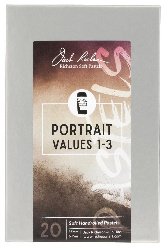 Richeson Soft Handrolled Pastels Set Of 20 - Color: Portrait Values 1-3