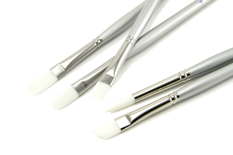 Silver Brush Silverwhite Brush Set Of 5 - Long Handles
