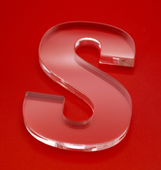 Clear Acrylic Laser Cut Letters - 1/2" (12Mm) Thick