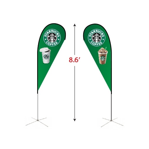 Small Double-Sided Tear Drop Flag Kit