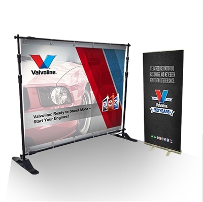 Trade Show Display Kit With 8 X 8 Backdrop